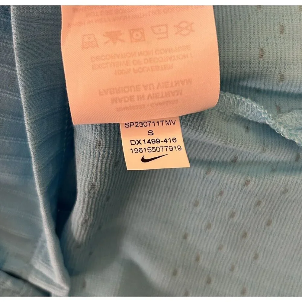 Nike Women’s Dri-Fit Light Blue Short Sleeves Golf Polo Shirt Top Size S NWT $68
